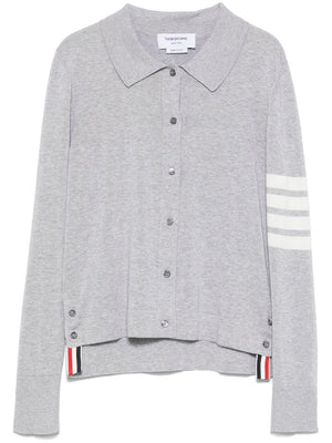 THOM BROWNE Classic Button-Up Shirt with Signature Details