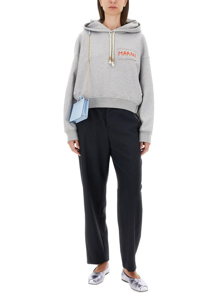 MARNI Cropped Logo Sweatshirt