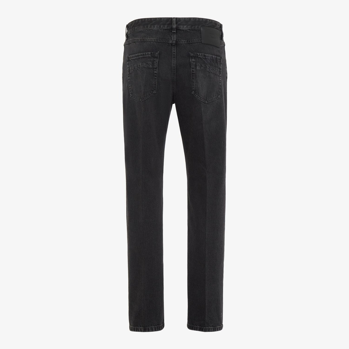 FENDI Men's Washed Black Denim Pants for FW23 Season