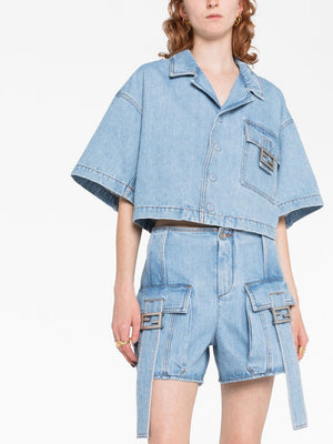 FENDI Perfect Denim Shorts for Women - SS24 Collection