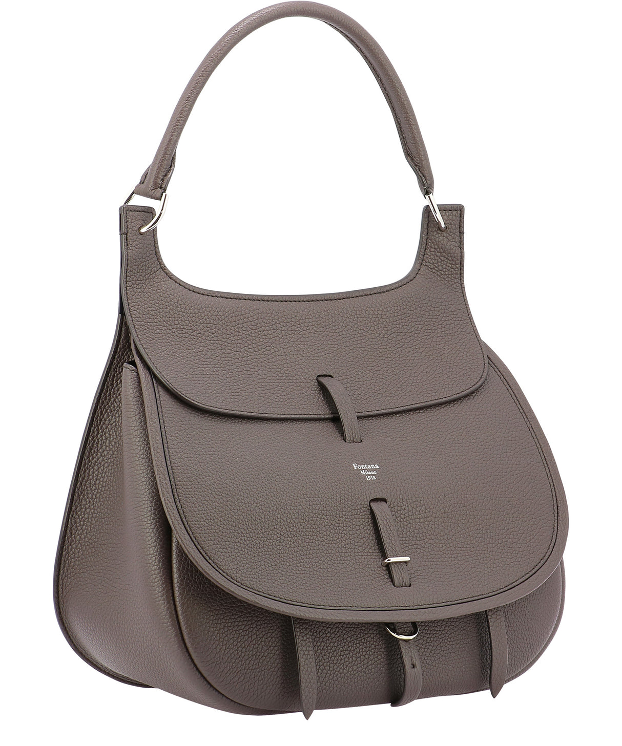 FONTANA MILANO 1915 "Chelsea"Brown Shoulder Handbag for Women - SS23 Collection