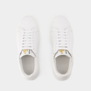 LANVIN Elegant White Sneakers for Men