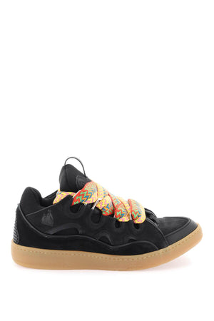 LANVIN Men's Black Curb Sneakers for SS24