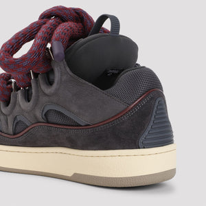 LANVIN Curb Leather Sneakers for Men - FW24 Collection