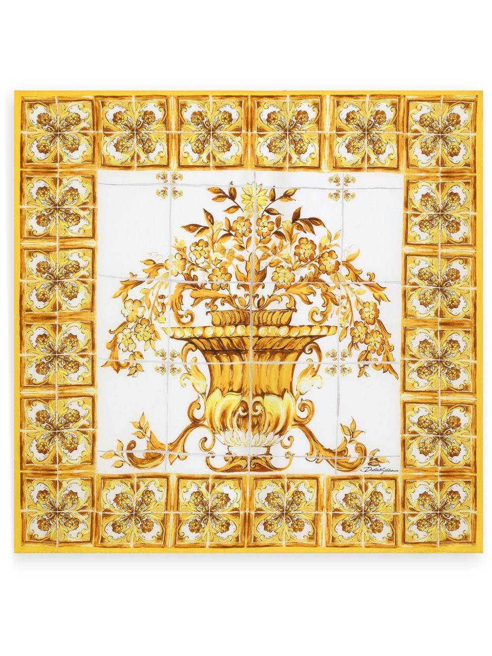 DOLCE & GABBANA Elegant Silk Scarf