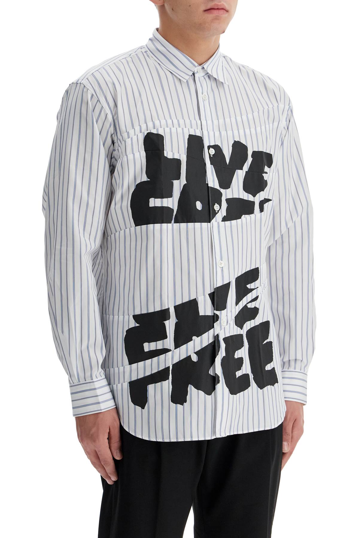 COMME DES GARÇONS SHIRT Live Free Printed Shirt - Size M