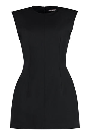ACNE STUDIOS Elegant Wool-Blend Mini Dress with Structured Shoulders
