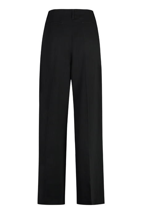 ACNE STUDIOS Black Wool Blend Trousers for Women - SS24 Collection