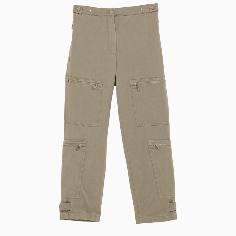 FENDI Cargo Trousers with Zip in Taupe