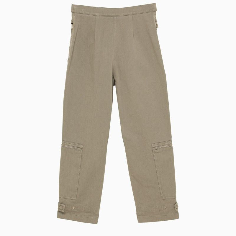 FENDI Cargo Trousers with Zip in Taupe