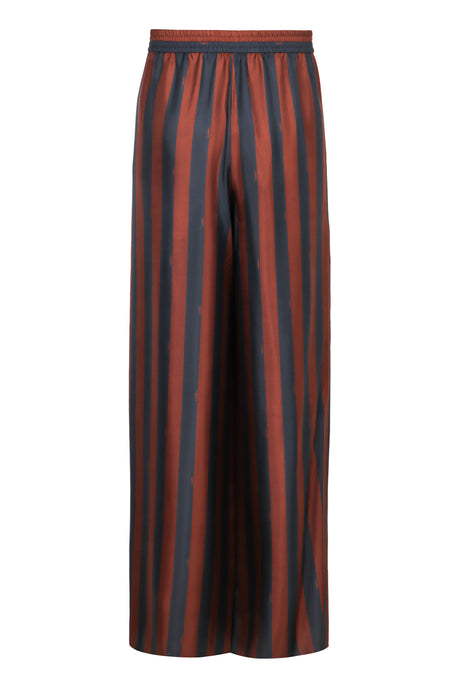 FENDI Elegant Silk Striped Trousers for Women