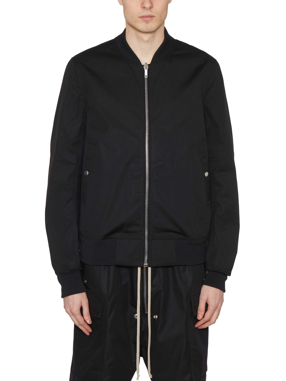 RICK OWENS Reversible Bomber Jacket for Men - Black (SS23)