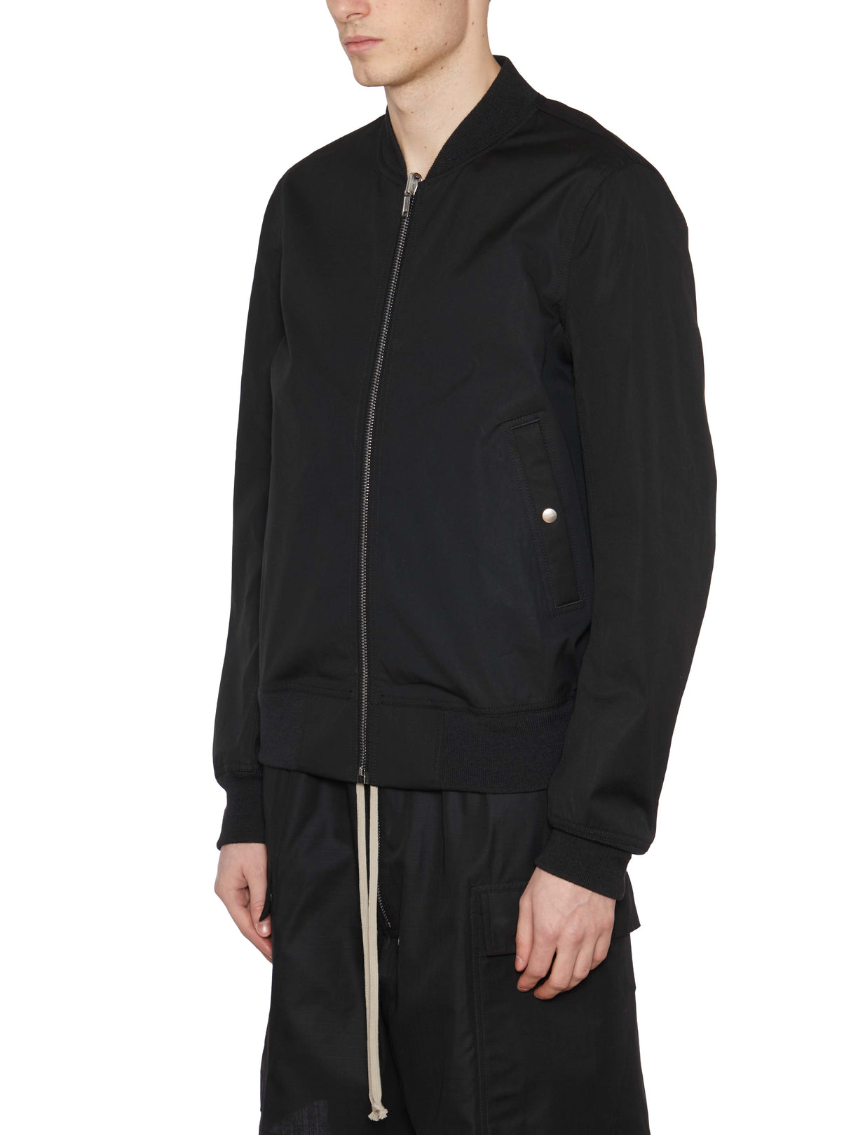 RICK OWENS Reversible Bomber Jacket for Men - Black (SS23)