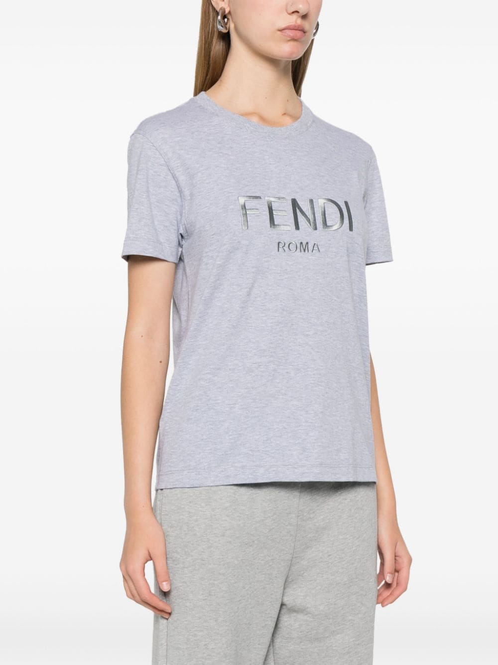 FENDI FENDI ROME COTTON T-SHIRT