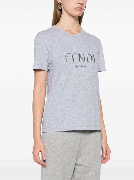 FENDI FENDI ROME COTTON T-SHIRT