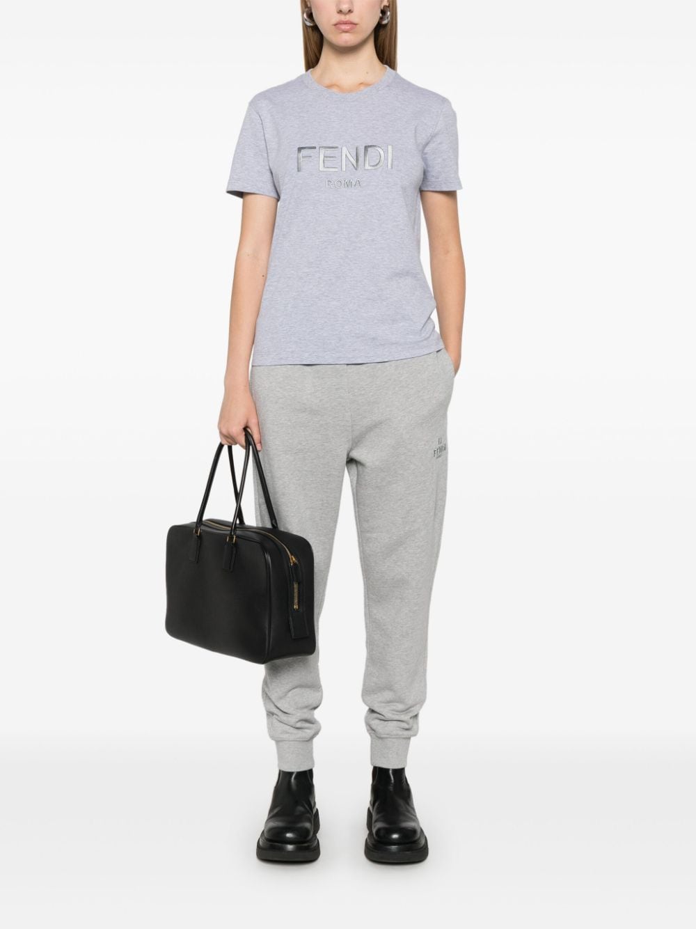 FENDI FENDI ROME COTTON T-SHIRT