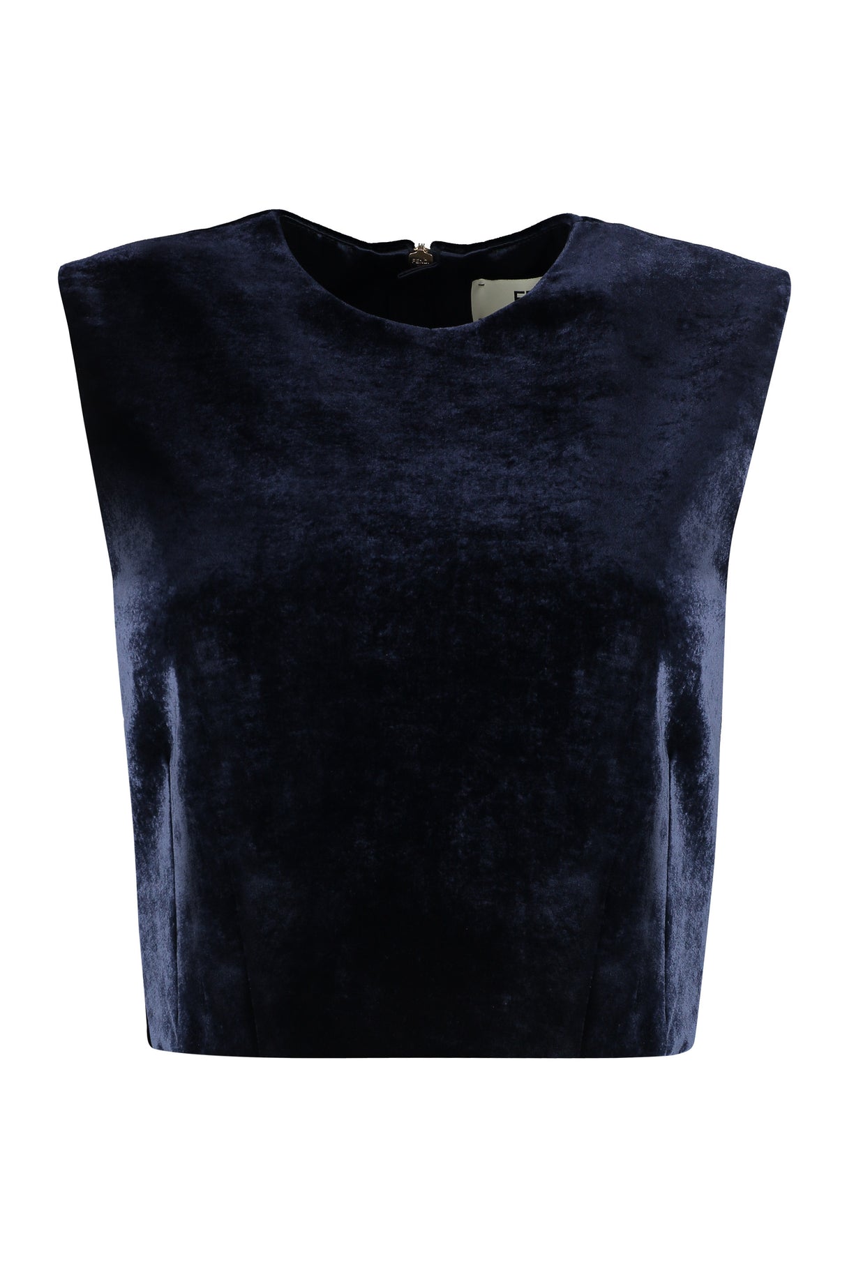 FENDI Slim Fit Corduroy Top in Blue for Women - FW23