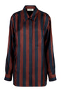 FENDI Striped Silk Shirt with Front Pocket for Women