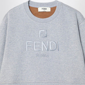 FENDI Plush Embroidered Logo Knitwear for Women