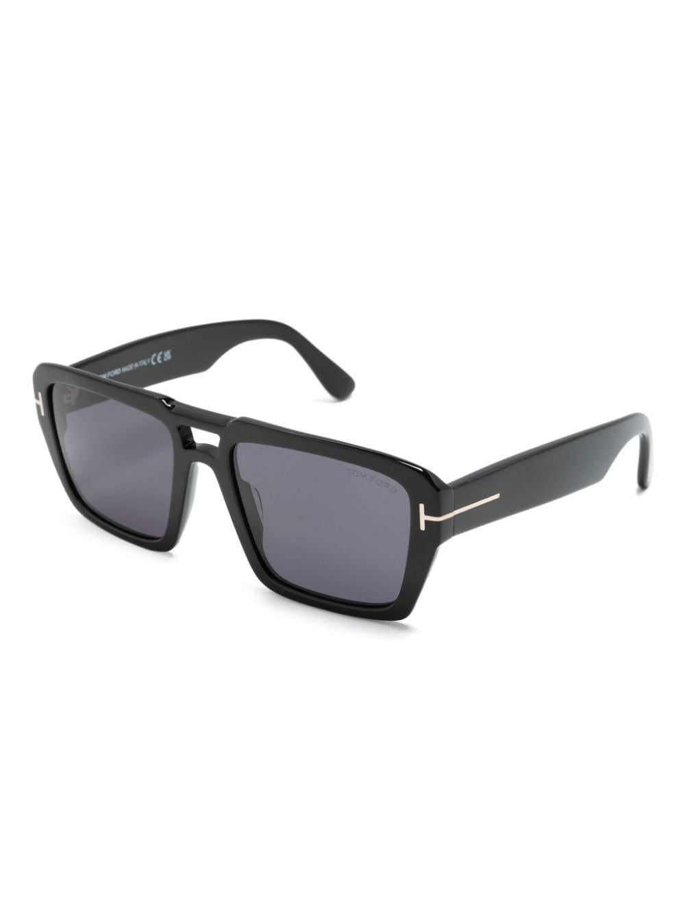 TOM FORD Redford Shiny Black Smoke Sunglasses