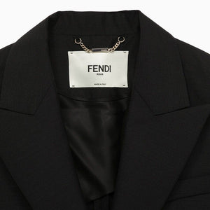 FENDI Áo Gi lê len Mohair thêu tay màu be cho Nữ