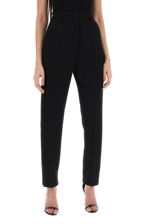 DOLCE & GABBANA Women's High Waisted Cigarette Pants in Black