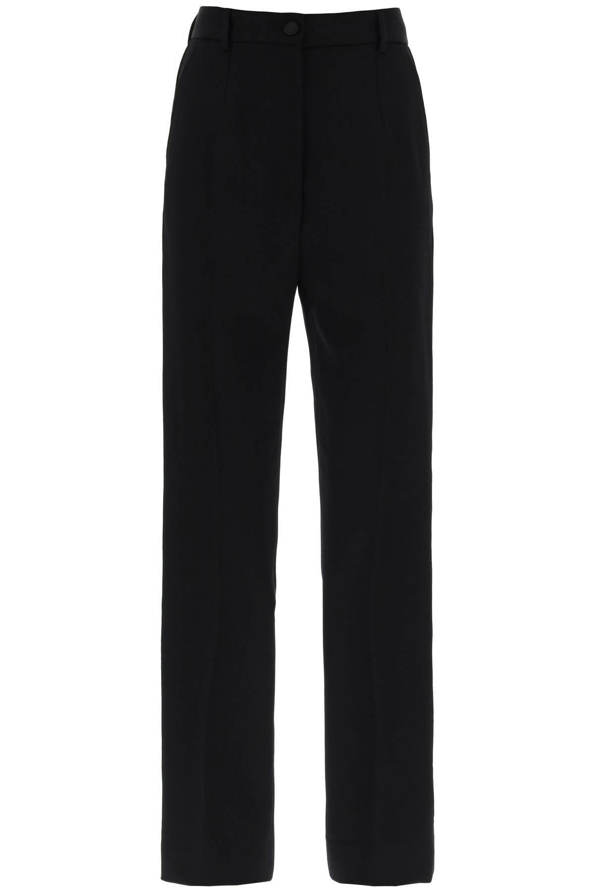 DOLCE & GABBANA Women's High Waisted Cigarette Pants in Black