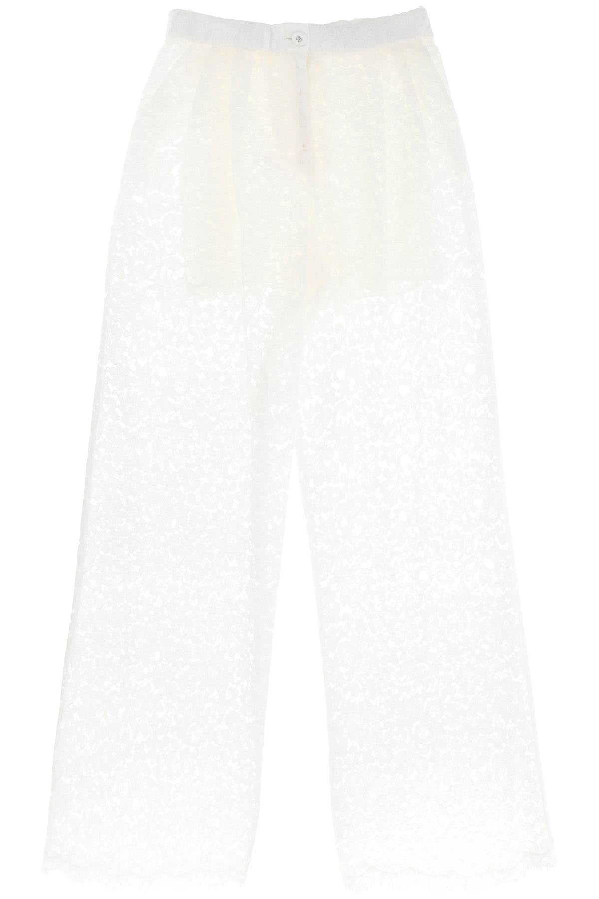 DOLCE & GABBANA Pajama-Inspired Lace Pants for Women