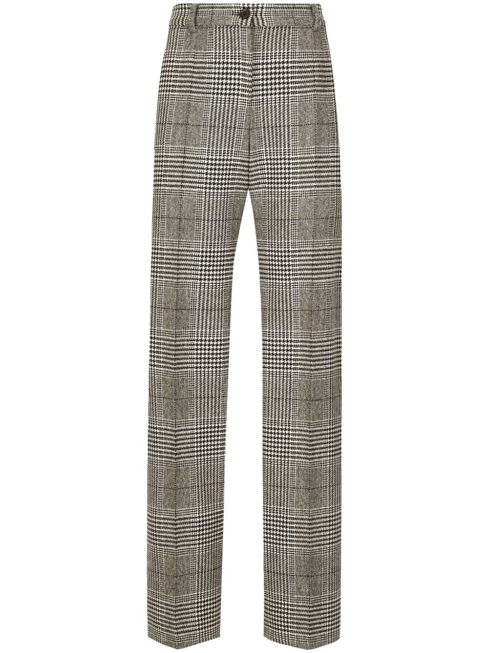 DOLCE & GABBANA Tartan Check Trousers for Women