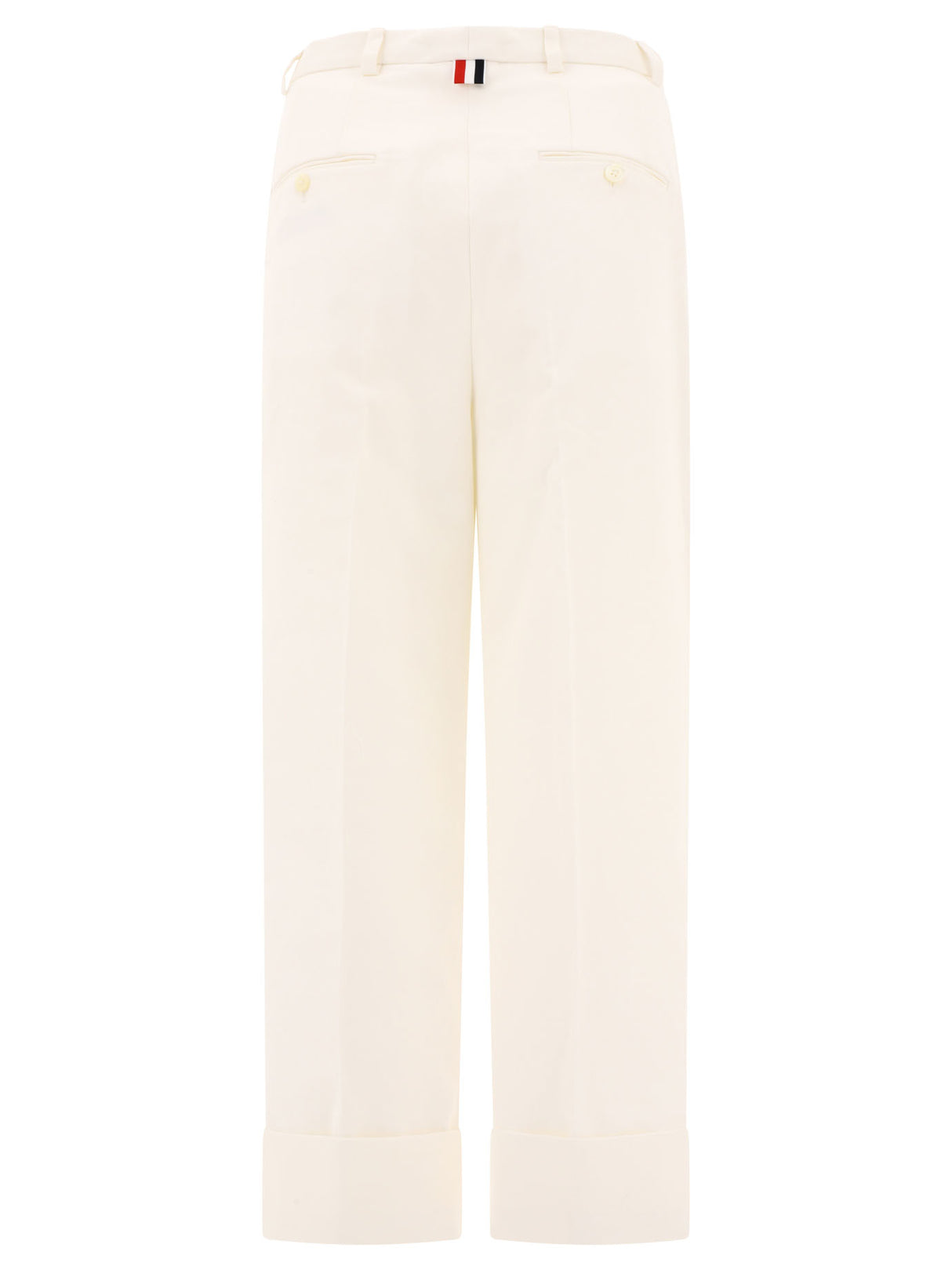 THOM BROWNE Beige 24SS Straight Pants for Women