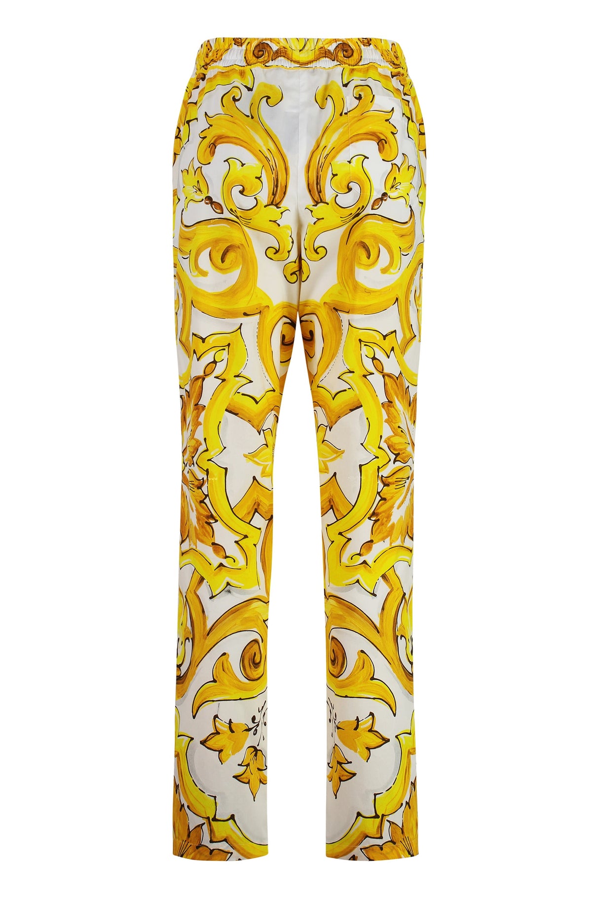 DOLCE & GABBANA Chic Printed Cotton Trousers for Women