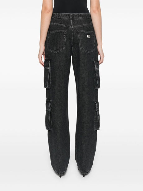 DOLCE & GABBANA Straight Cargo Pants for Women - FW24 Collection