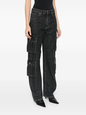 DOLCE & GABBANA Straight Cargo Pants for Women - FW24 Collection