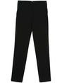 AMI PARIS 2024 Women's Black Straight Pants for the Summer Season