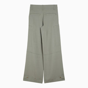 AMI PARIS Green Loose-Fitting Trousers for Women - SS24 Collection