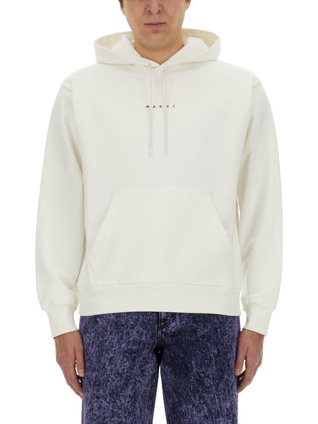 MARNI Logo Regular Fit Cotton Sweatshirt (Size 50 IT)