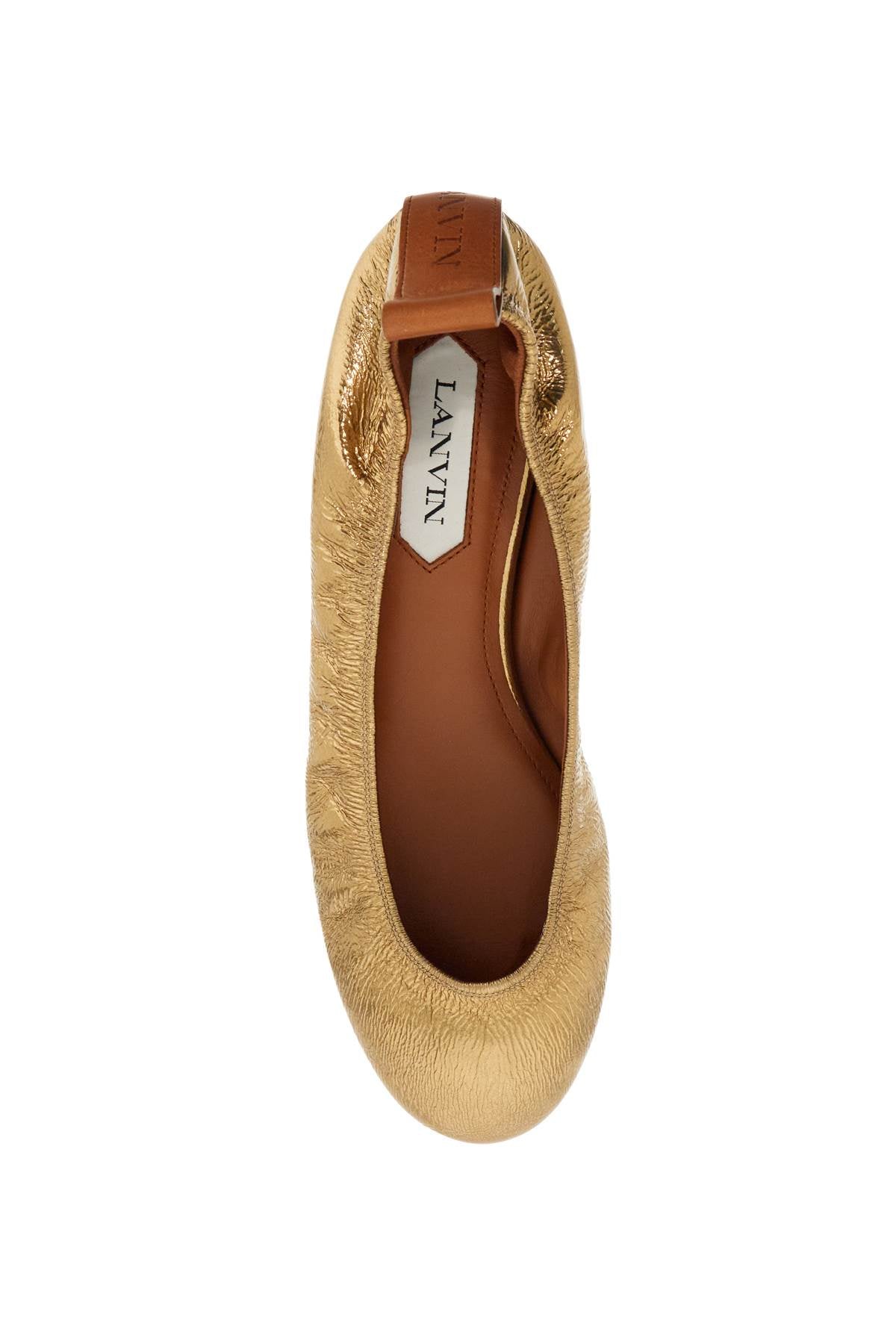 LANVIN Stylish Metallic Ballerina Flats for Women