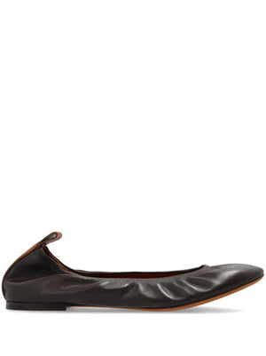 LANVIN Elegant Leather Ballerina Flats for Women