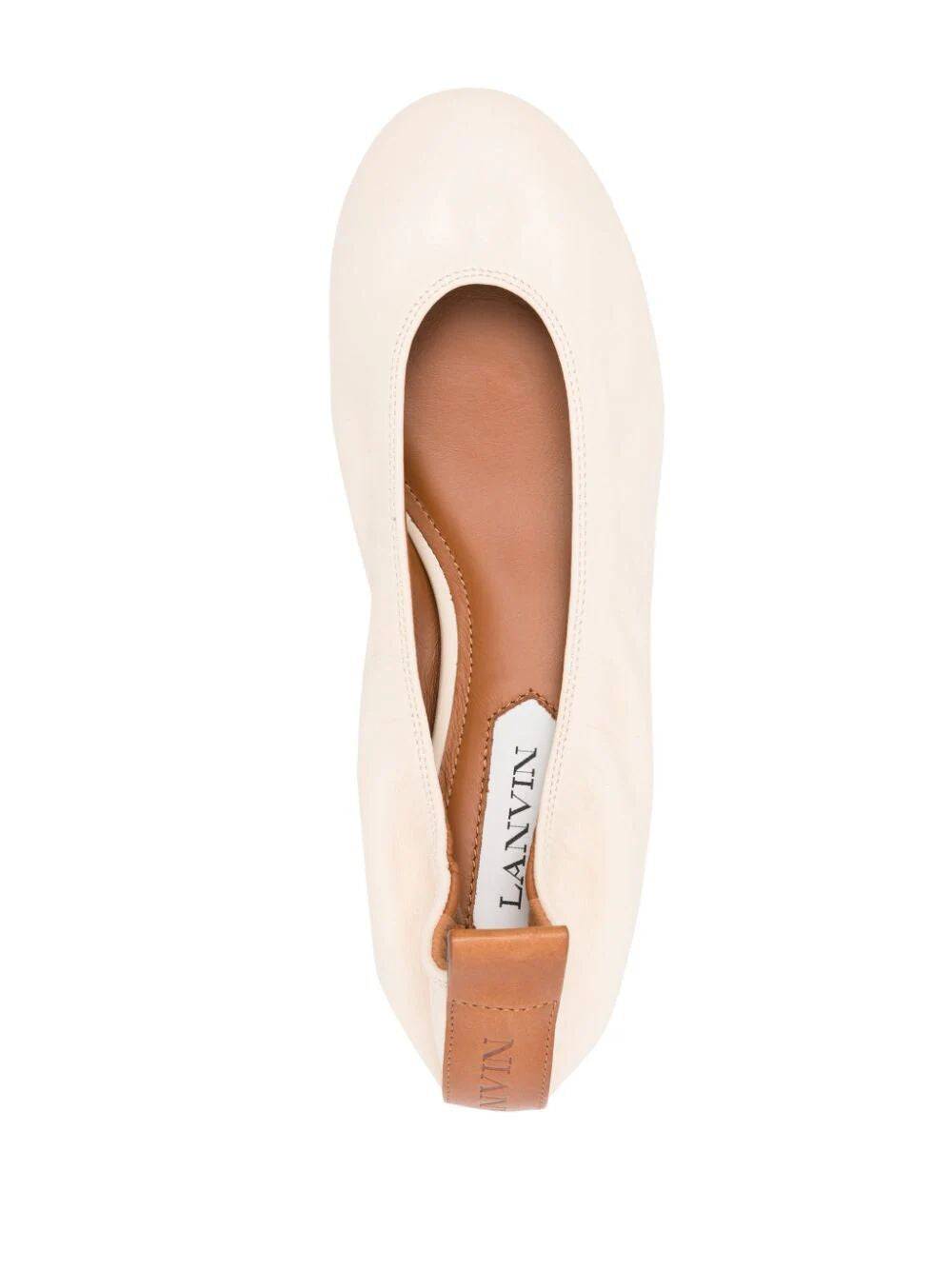 LANVIN Sleek and Sophisticated Leather Ballerina Flat for Women