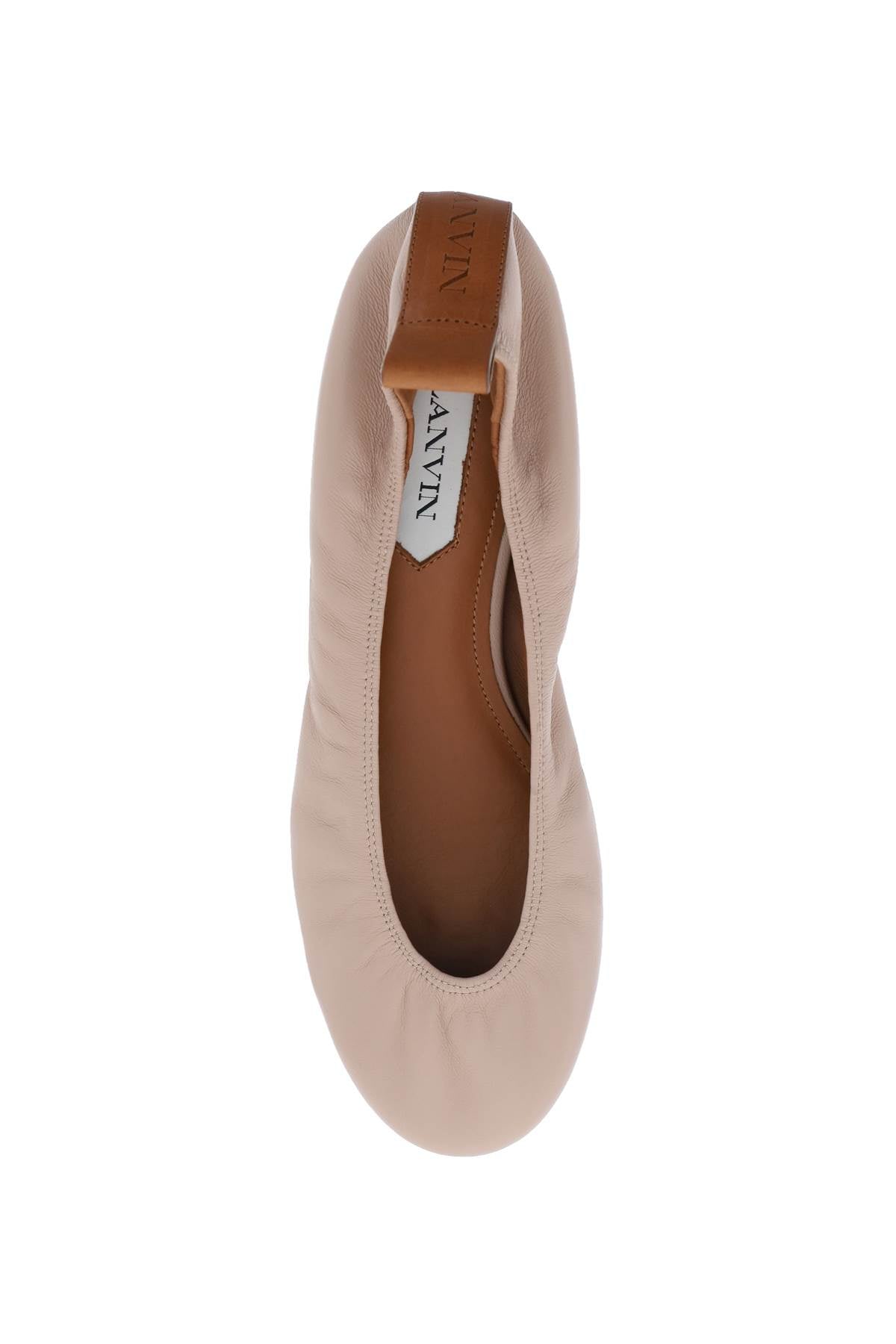 LANVIN Sleek and Sophisticated Leather Ballerina Flat for Women