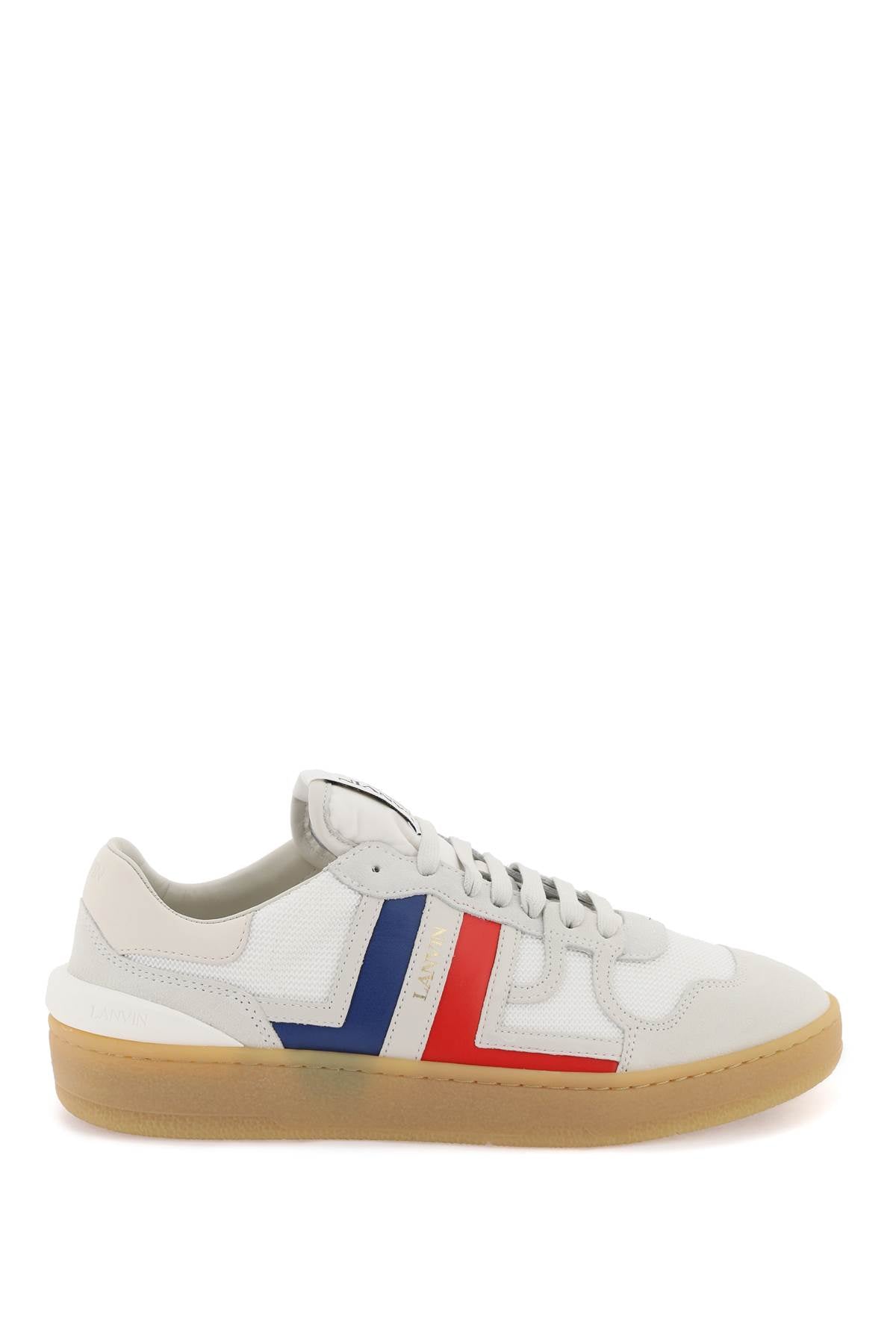 LANVIN Multicolor Women's Sneakers - Leather, Suede & Technical Fabric with JL Monogram