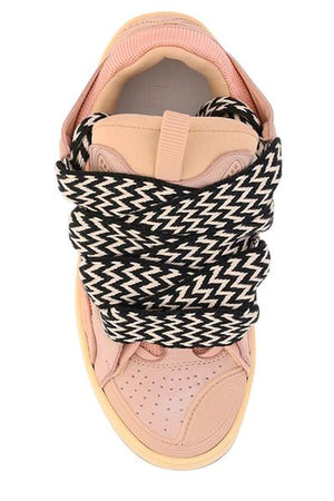 LANVIN Chic Pink Curb Sneakers