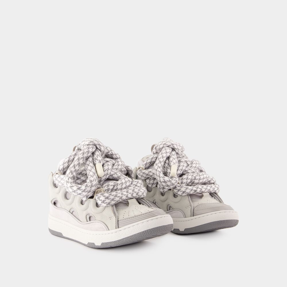 LANVIN Curb-Inspired Women's Leather Sneakers