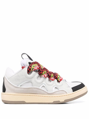 LANVIN Multicolour Leather Curb Lace-Up Sneaker for Women