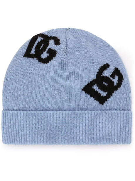 DOLCE & GABBANA Logo Jacquard Beanie for Women - FW24