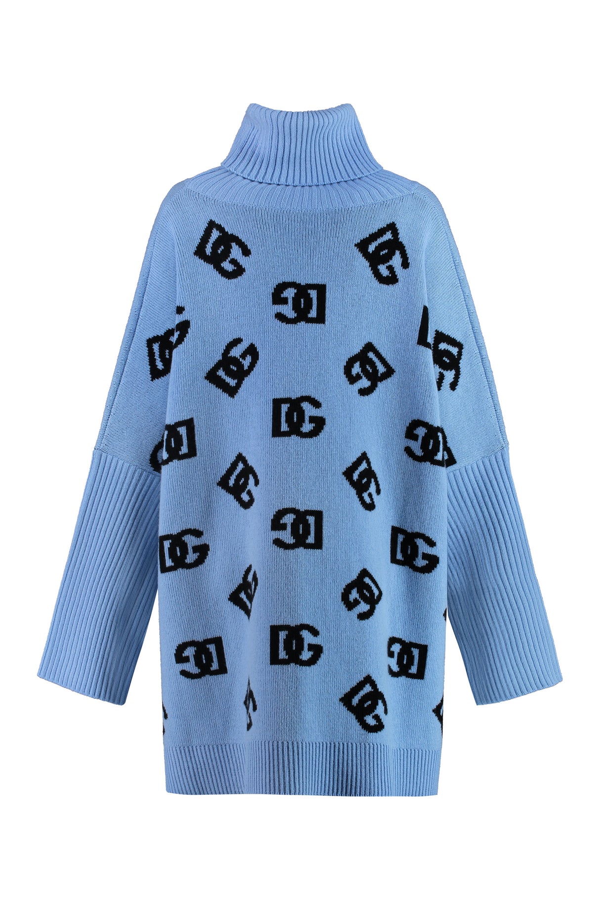 DOLCE & GABBANA Luxurious Wool Poncho with Stand-Up Collar for Women