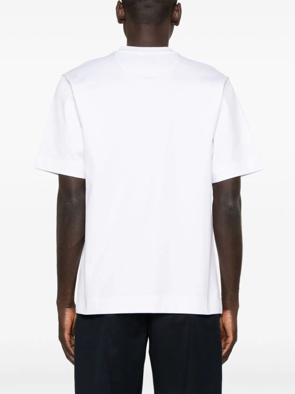 FENDI Signature Plaque Cotton T-Shirt - Men's