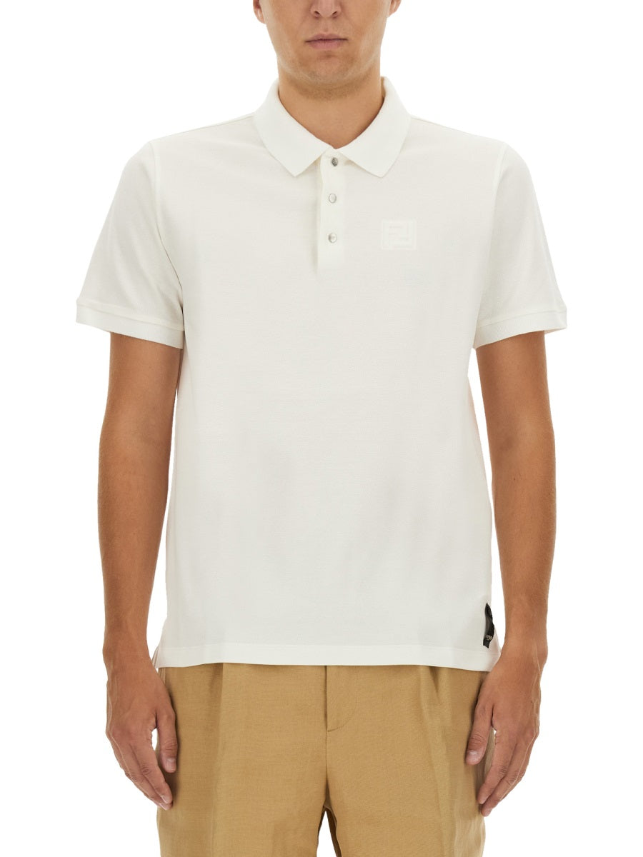 FENDI Classic Cotton Polo Shirt - Size L