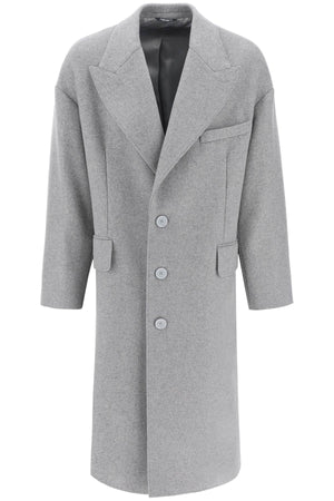 DOLCE & GABBANA Men's Wool Blend Jacket for FW23 in Gray