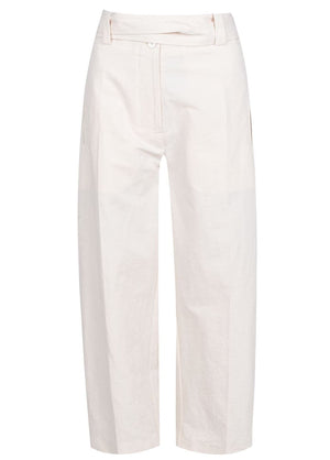 MONCLER Belted Cropped Wide Leg Pants